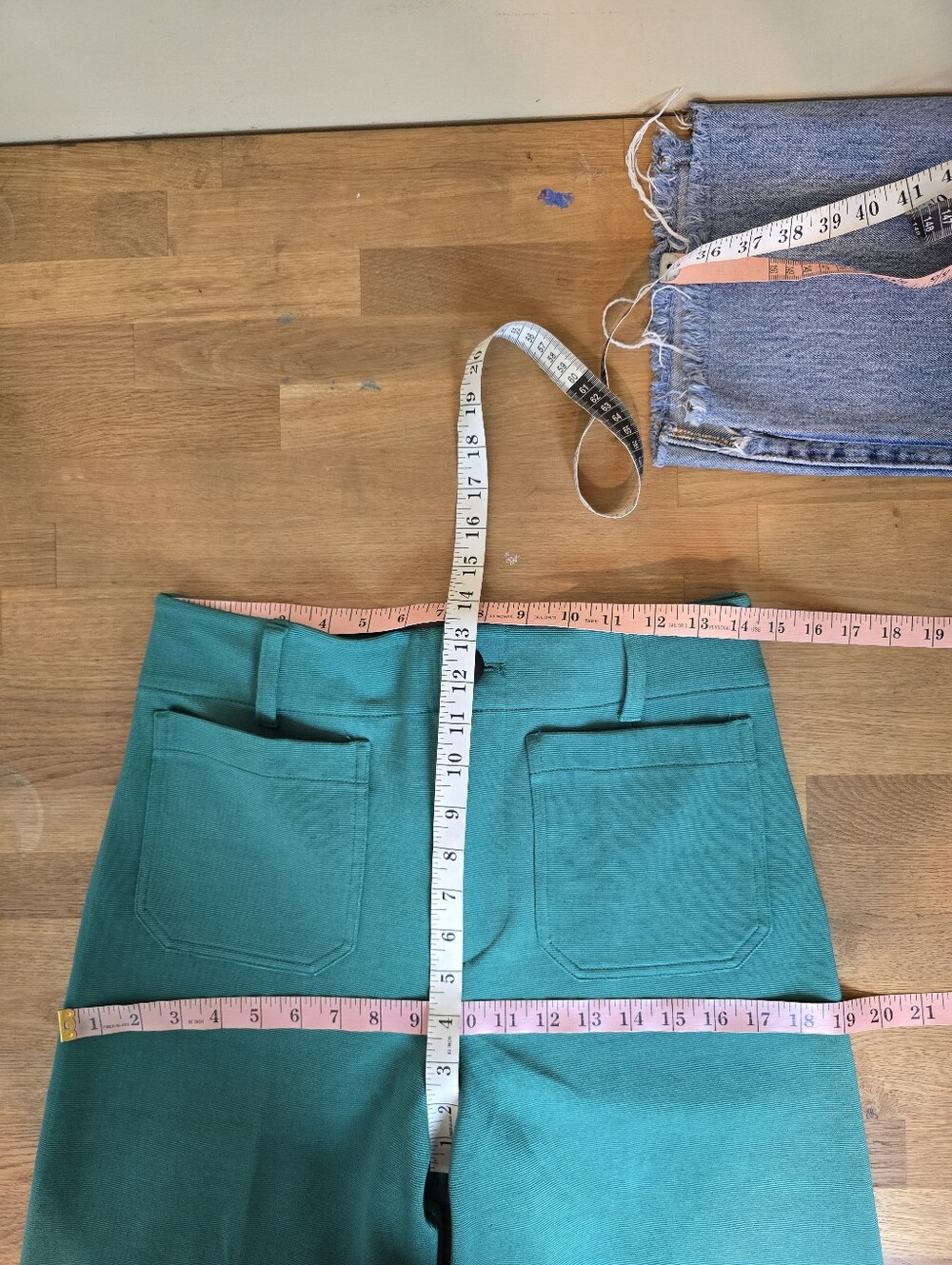 Maeve Colette Knit High-Rise Wide-Leg Cropped Pants Green Size 29 - Picture 11 of 14